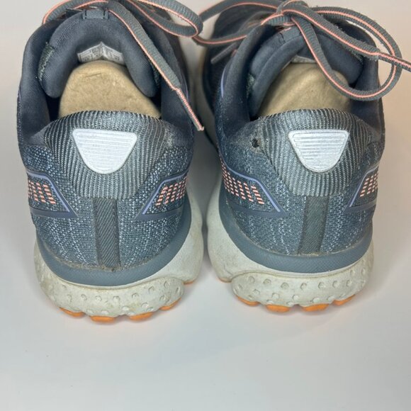 Brooks Ghost 12 Women’s Running Shoes – Gray & Pink | Cushioned Neutral Trainers - Picture 4 of 11